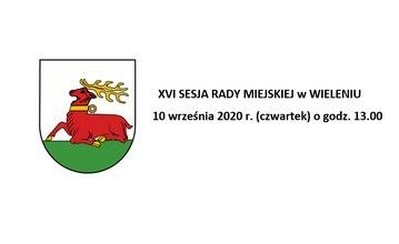 XVI Sesja Rady Miejskiej w Wieleniu, 10 września 2020r.
