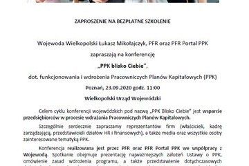 Konferencja PPK blisko Ciebie, 23.09.2020r. w Poznaniu