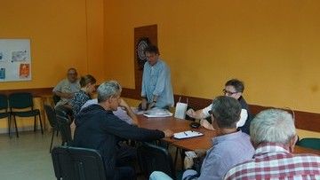 Spotkanie edukacyjne ( 28.08.2018 r.) przed badaniami profilaktycznymi dla mieszkańców Gminy Wieleń (03.09.2018 r.), Fot. UM Wieleń 