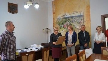 Bartosz Niezborała kończy pracę w UM Wieleń, 05.11.2018 r. fot. H.Forbrich