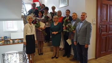 Jubileusze pracy zawodowej obchodzili pracownicy Urzędu Miejskiego w Wieleniu, 18.09.2019 r. fot. Hanna Forbrich 