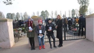 Kwesta na cmentarzu w Rosku 01.11.2019 r.