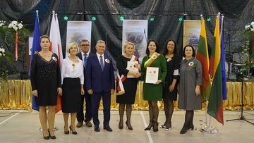 Podpisanie umowy partnerskiej pomiędzy Samorządem Rejonu Lazdijai i Gminą Wieleń, Wieleń 22.11.2019 r. fot. Agata Kienitz