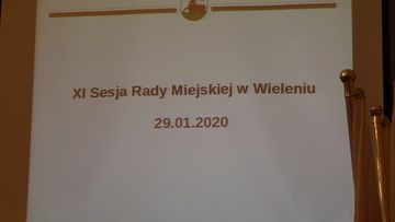 XI Sesja Rady Miejskiej w Wieleniu,  29.01. 2020r., fot. Agata Kienitz