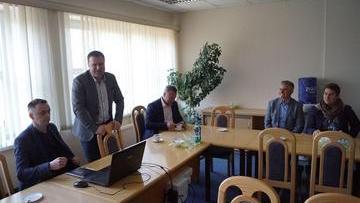 Wizyta studyjna w Wągrowcu w związku z pracami nad programem rewitalizacji miasta Wieleń, 18 kwietnia 2017 r. (fot. Hanna Forbrich)  